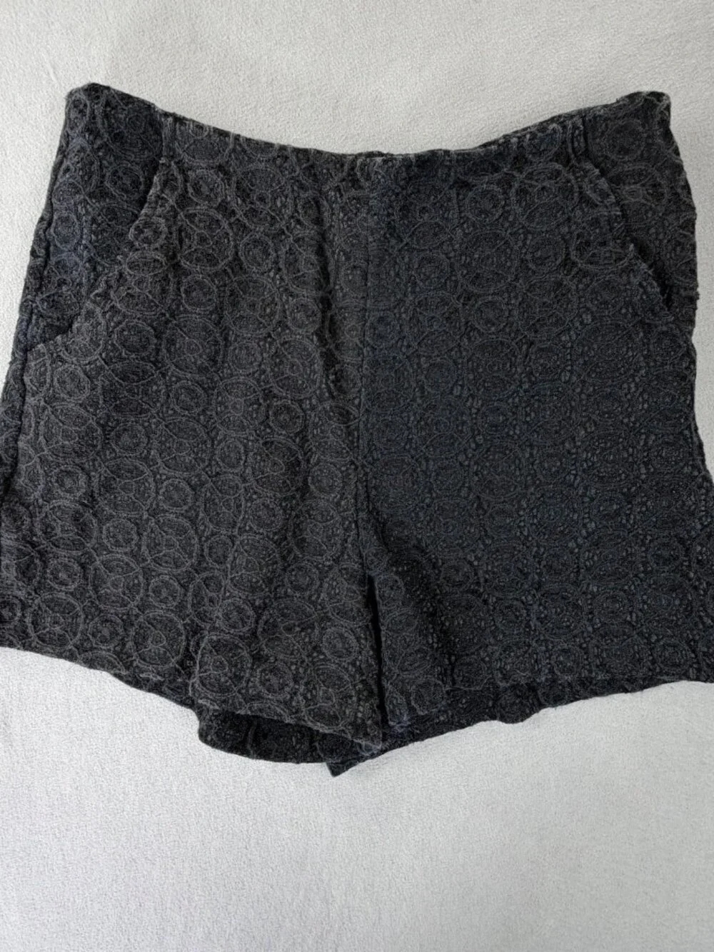 Black Lace Shorts Women‎ Small Mini Stretch Indie Sleaze
